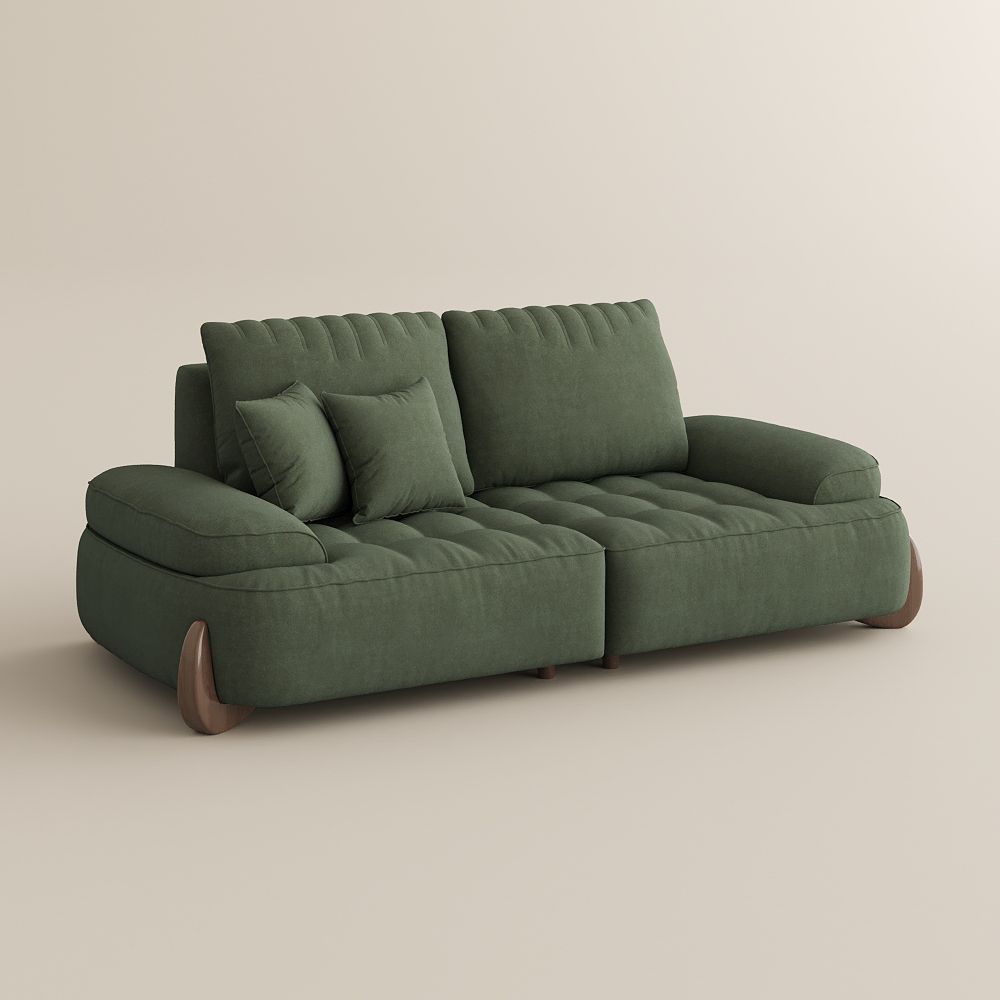 2-3 Seater Green Fabric Sofas & Loveseats