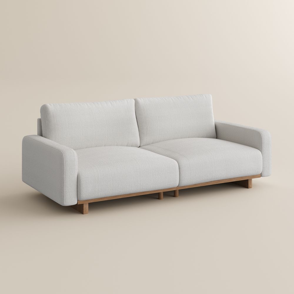 Chenille Beige Chenille Living Room Furniture