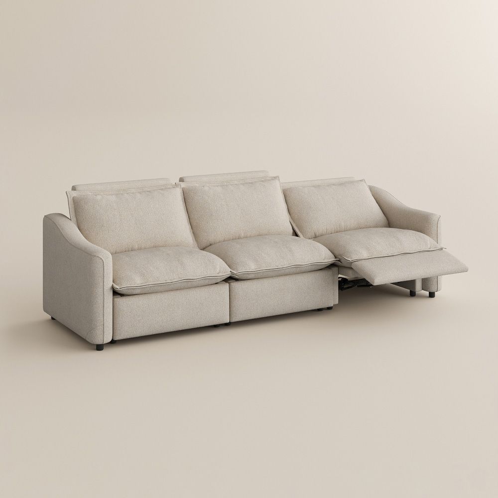 Adjustable Beige Linen Smart Furniture