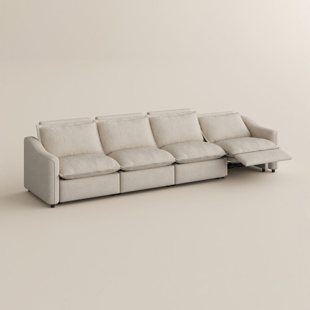 Cozy Beige Linen Smart Furniture