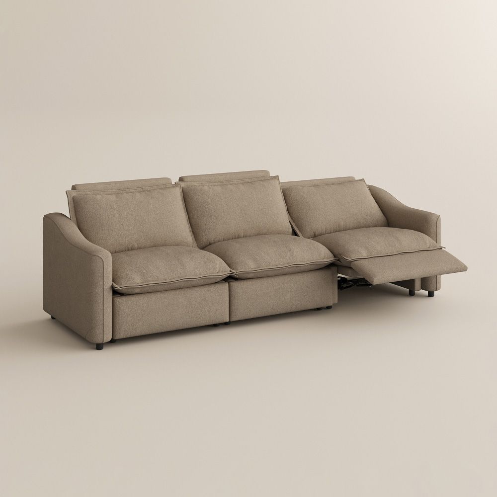 Cozy Khaki Linen Smart Furniture
