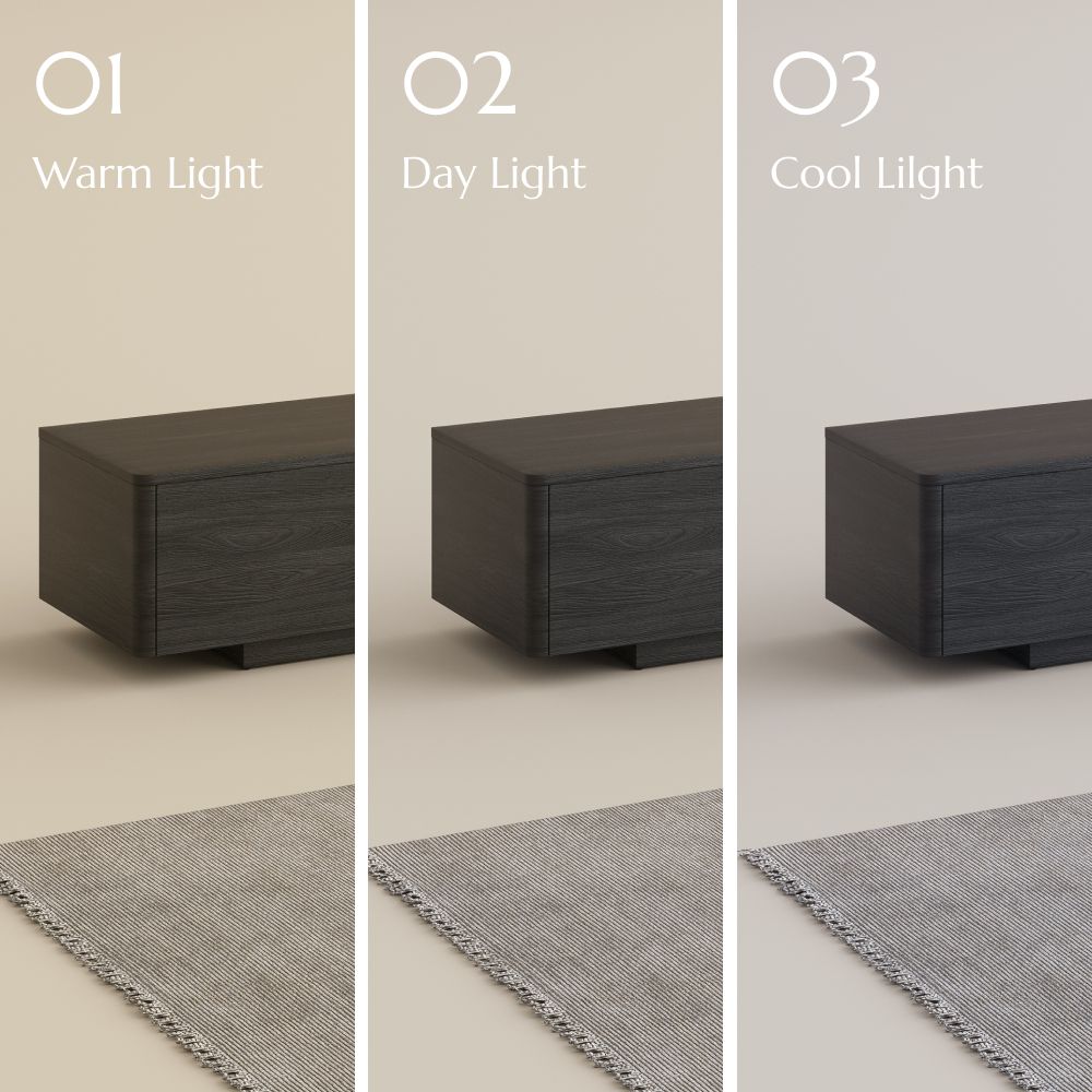 Living Room Black MDF Electric TV Stands