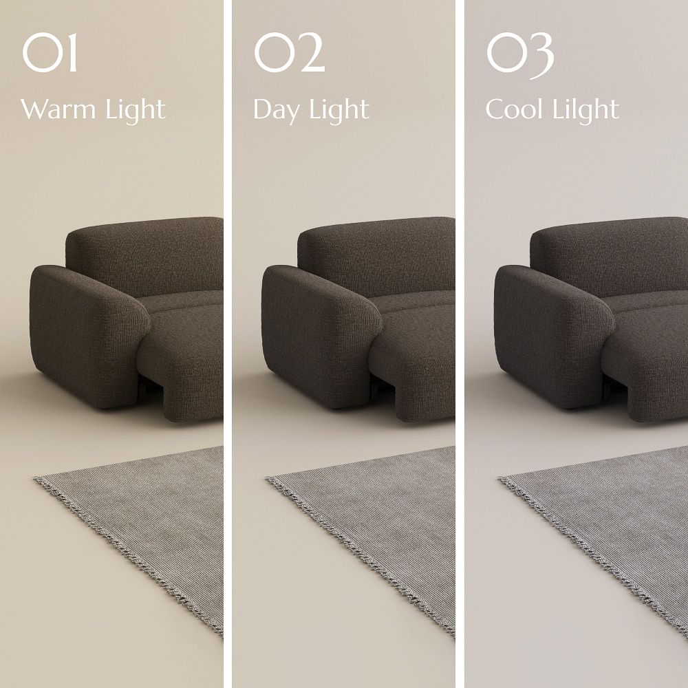 Dark Gray Chenille Fabric Power Reclining Sofas
