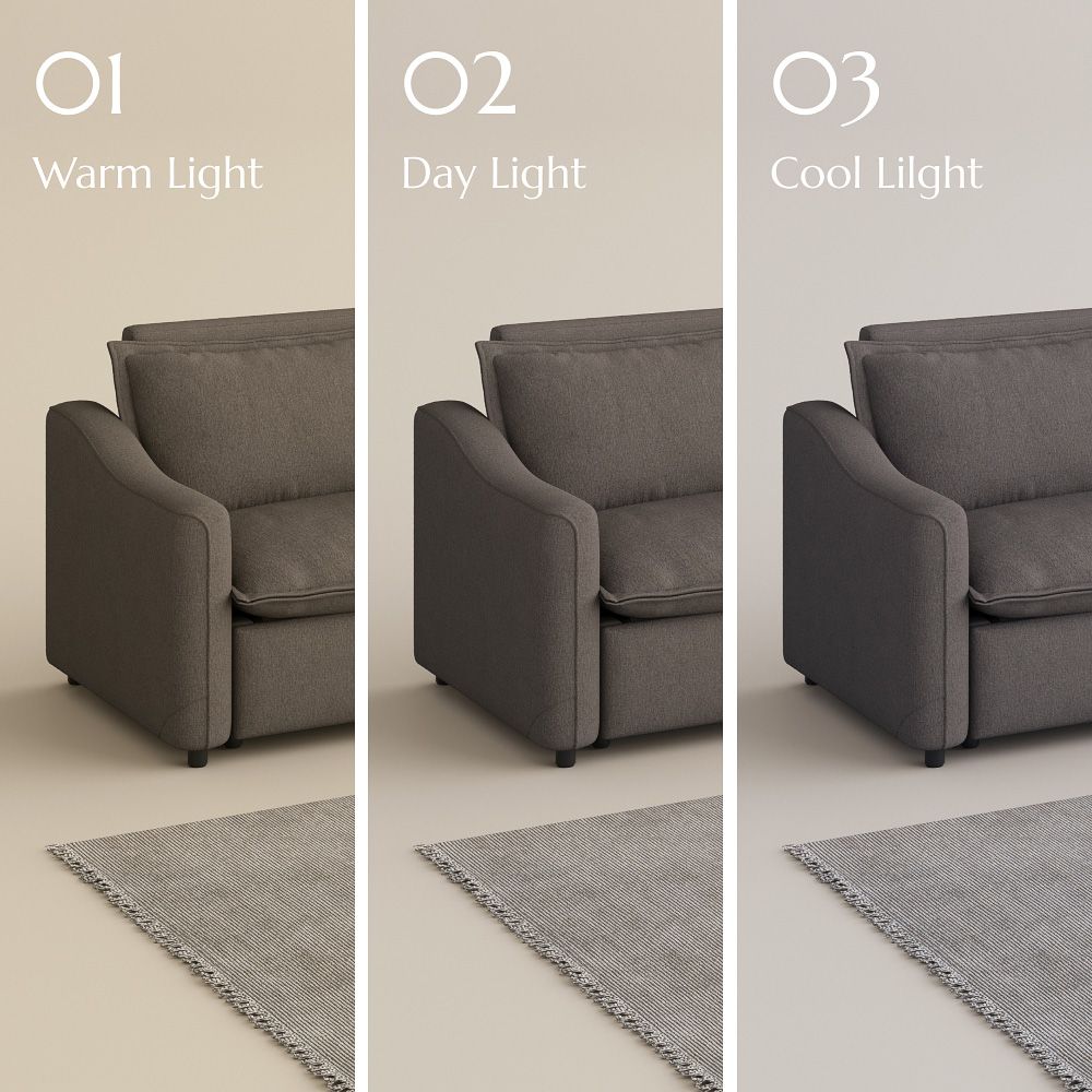 Comfortable Dark Gray Linen Modular Sofas