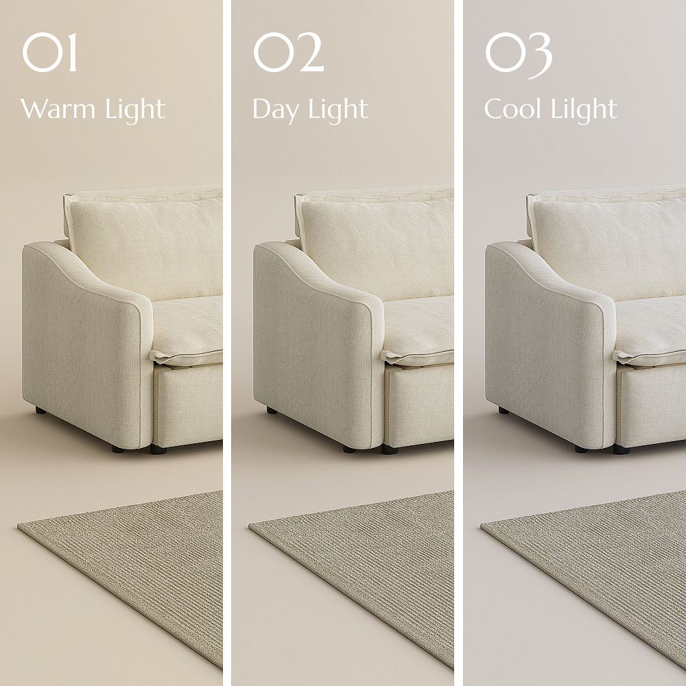 Washable Beige Velvet Smart Furniture