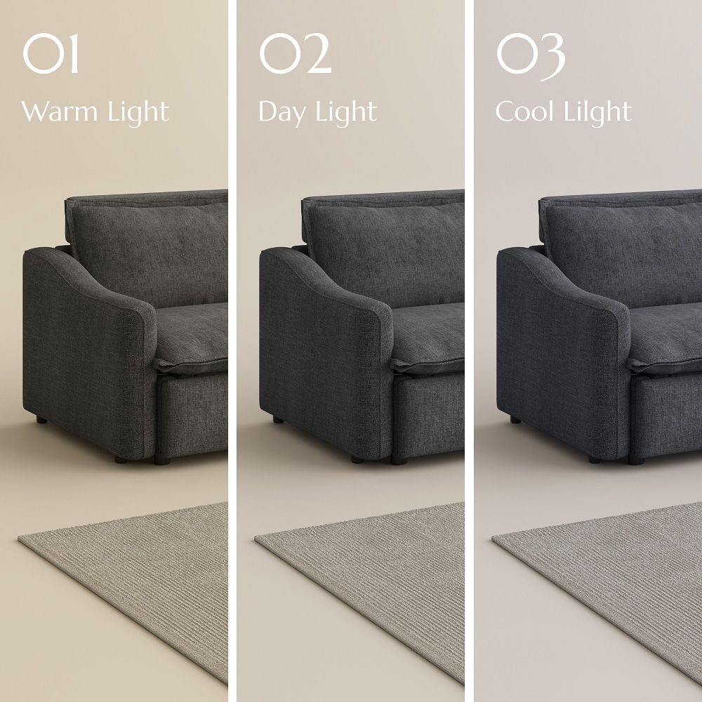 Electric Gray Velvet Smart Furniture