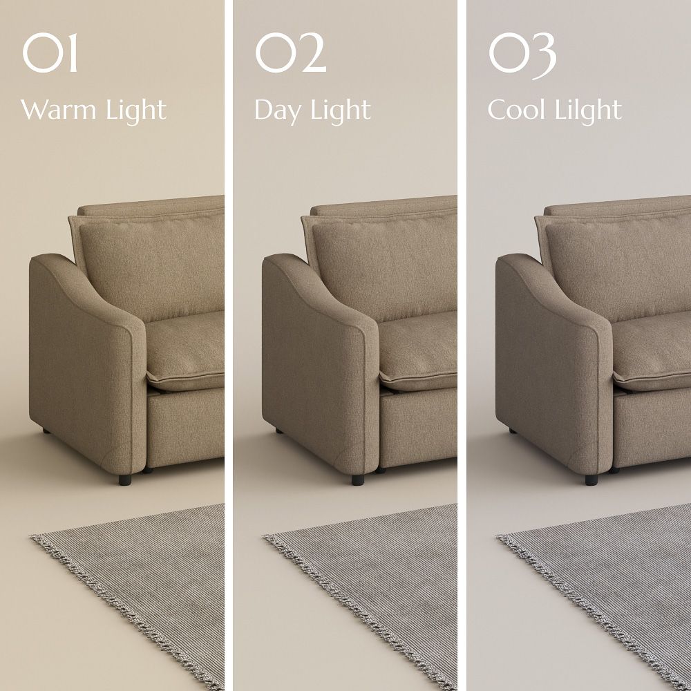 Easy Assembly Khaki Linen Smart Furniture