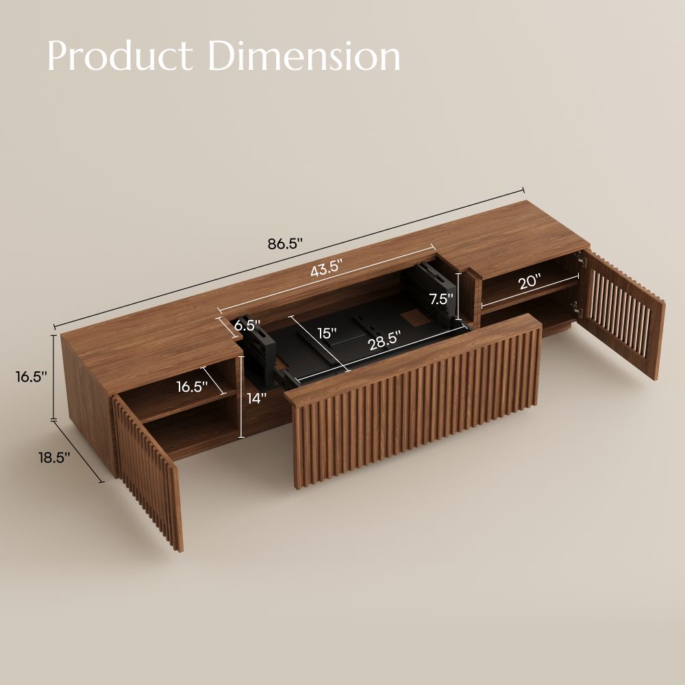 For Projector Walnut Color Wood Electric TV Stands