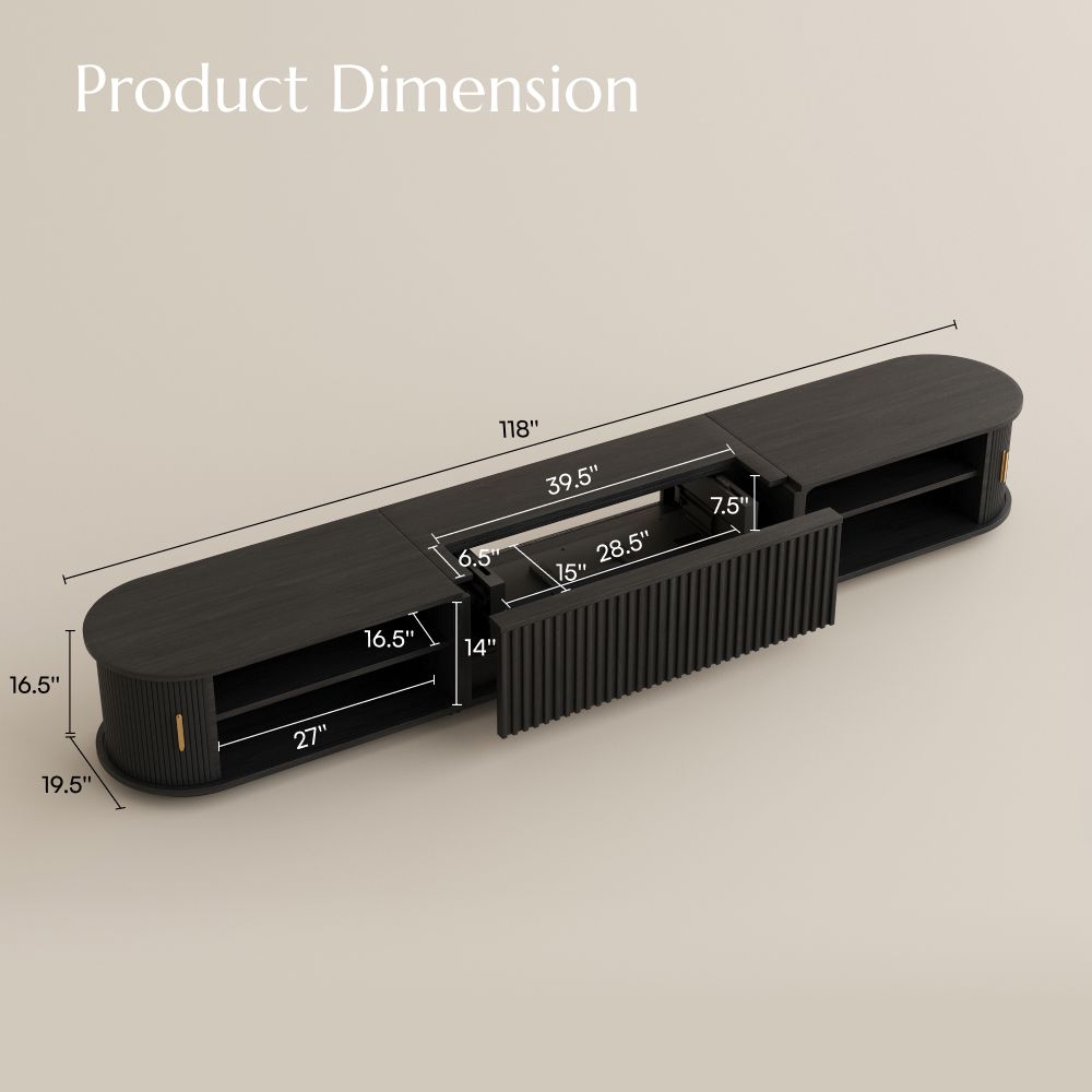 Black Electric TV Stands