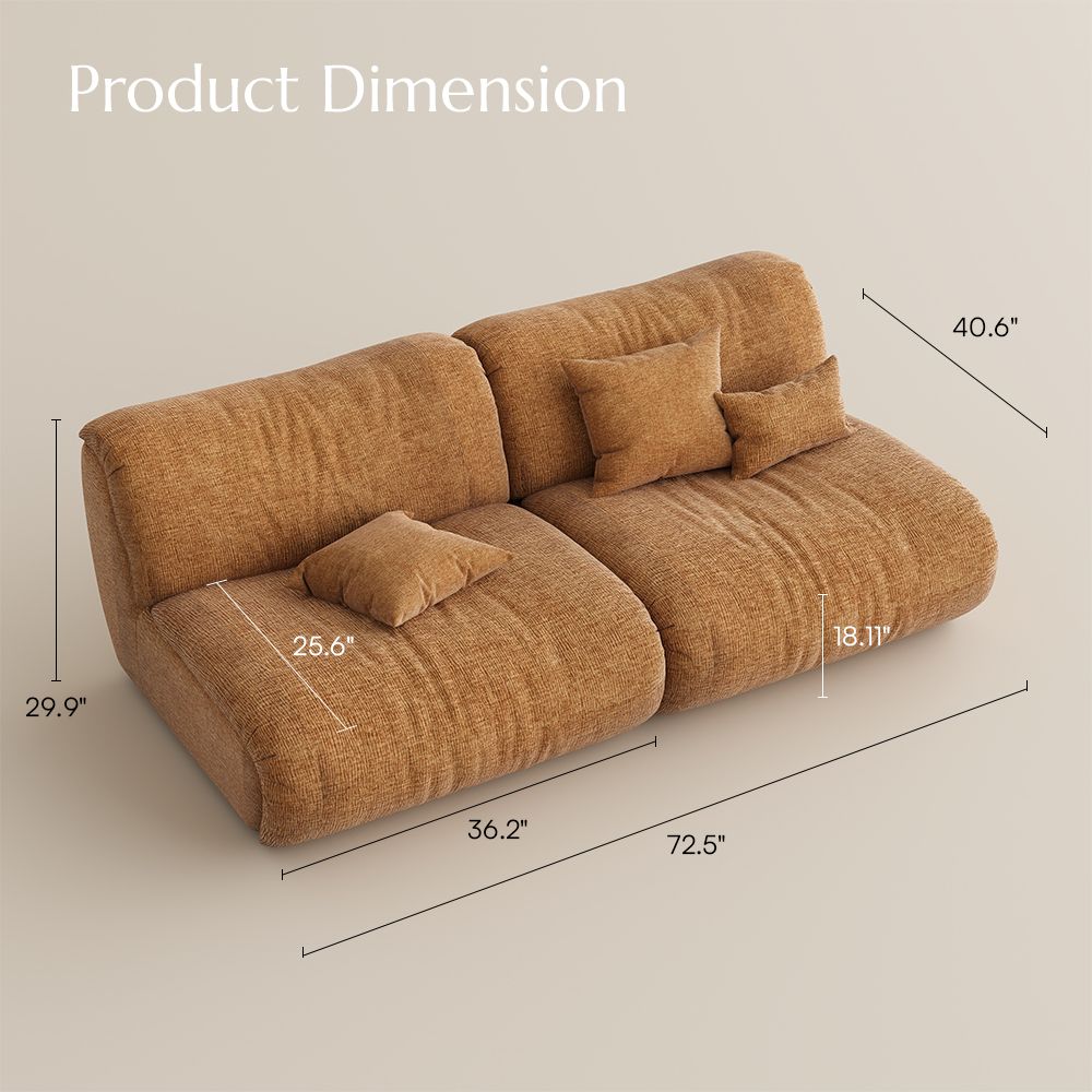 Yellow Chenille Sofas & Loveseats