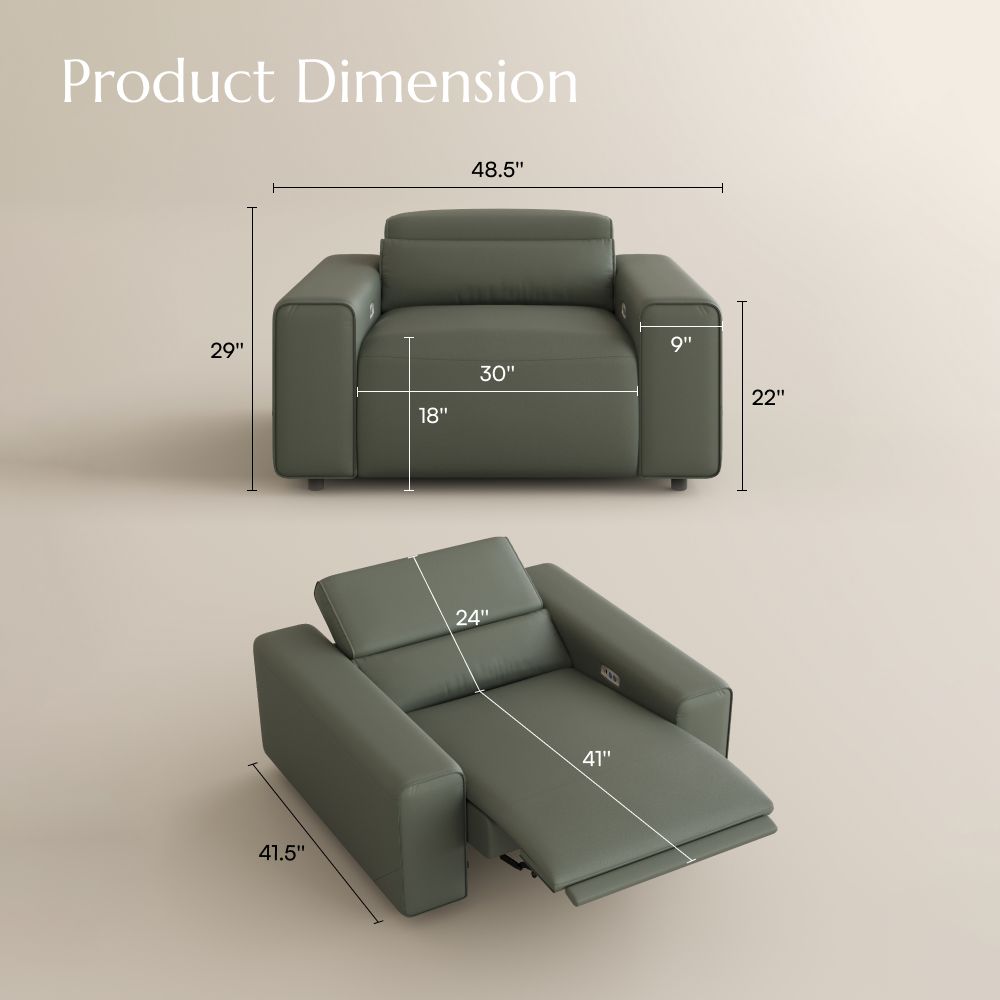 Green Eco-friendly Microfiber Leather Smart Furniture