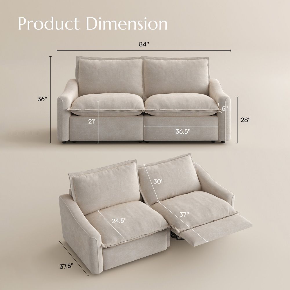 Beige Fabric Smart Furniture