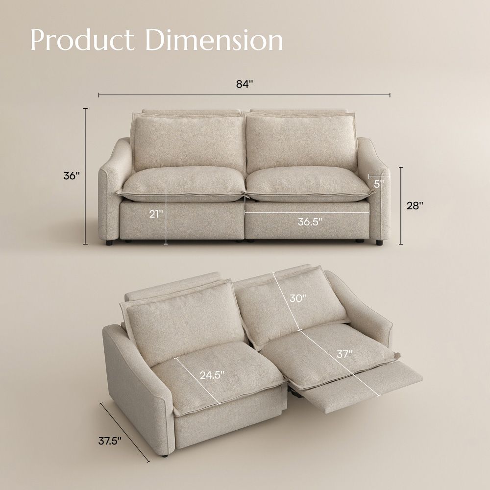Sofas & Loveseats Beige Linen Smart Furniture