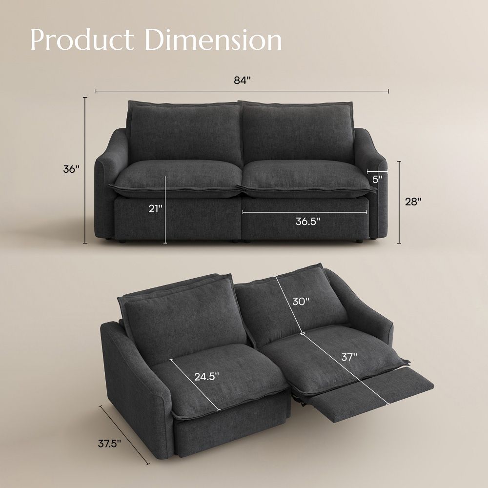 Sectional Gray Velvet Smart Furniture