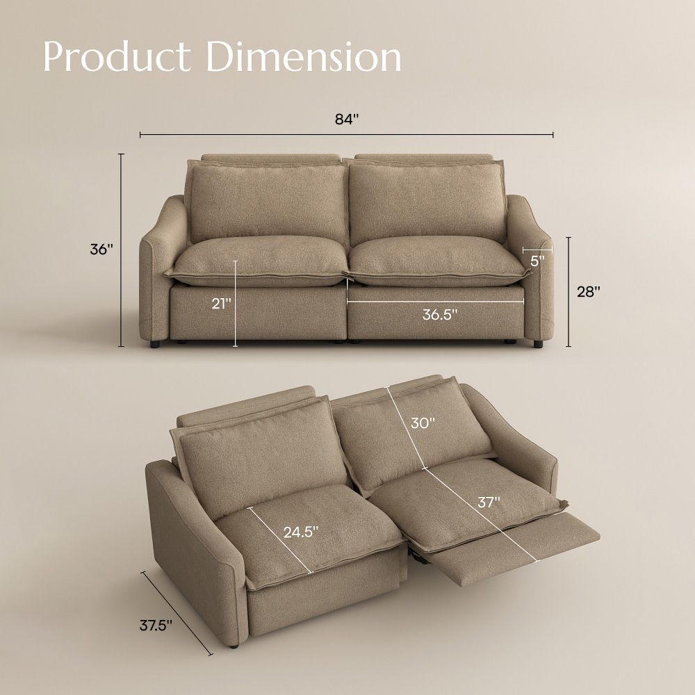 Modular Khaki Linen Smart Furniture
