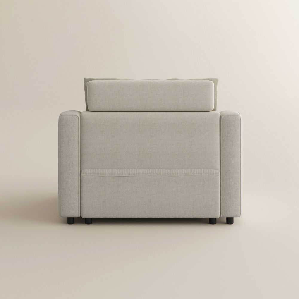 Casual Beige Velvet Smart Furniture