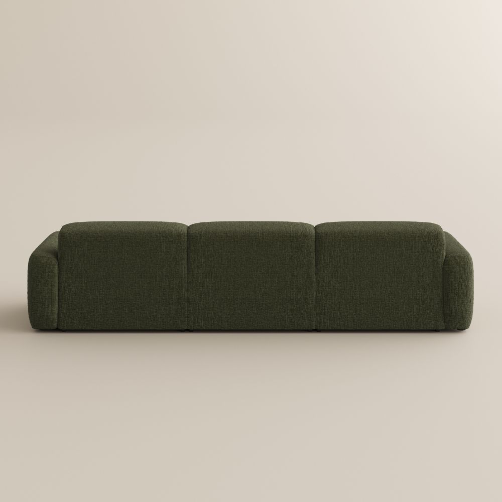 Green Chenille Fabric Power Reclining Sofas