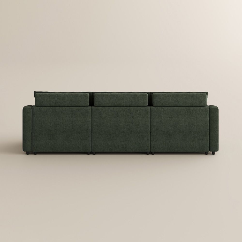 Extendable Green Velvet Smart Furniture