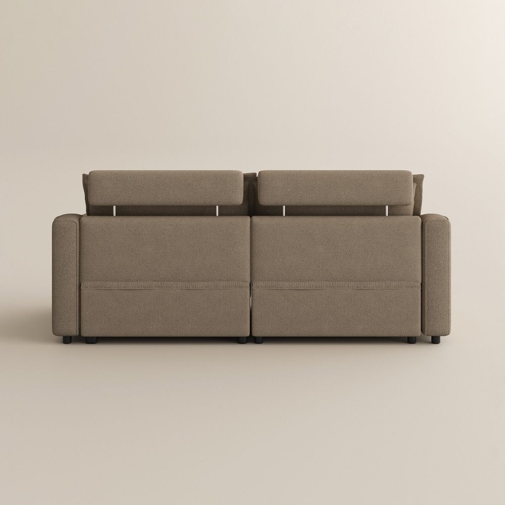 Supportive Khaki Linen Smart Furniture