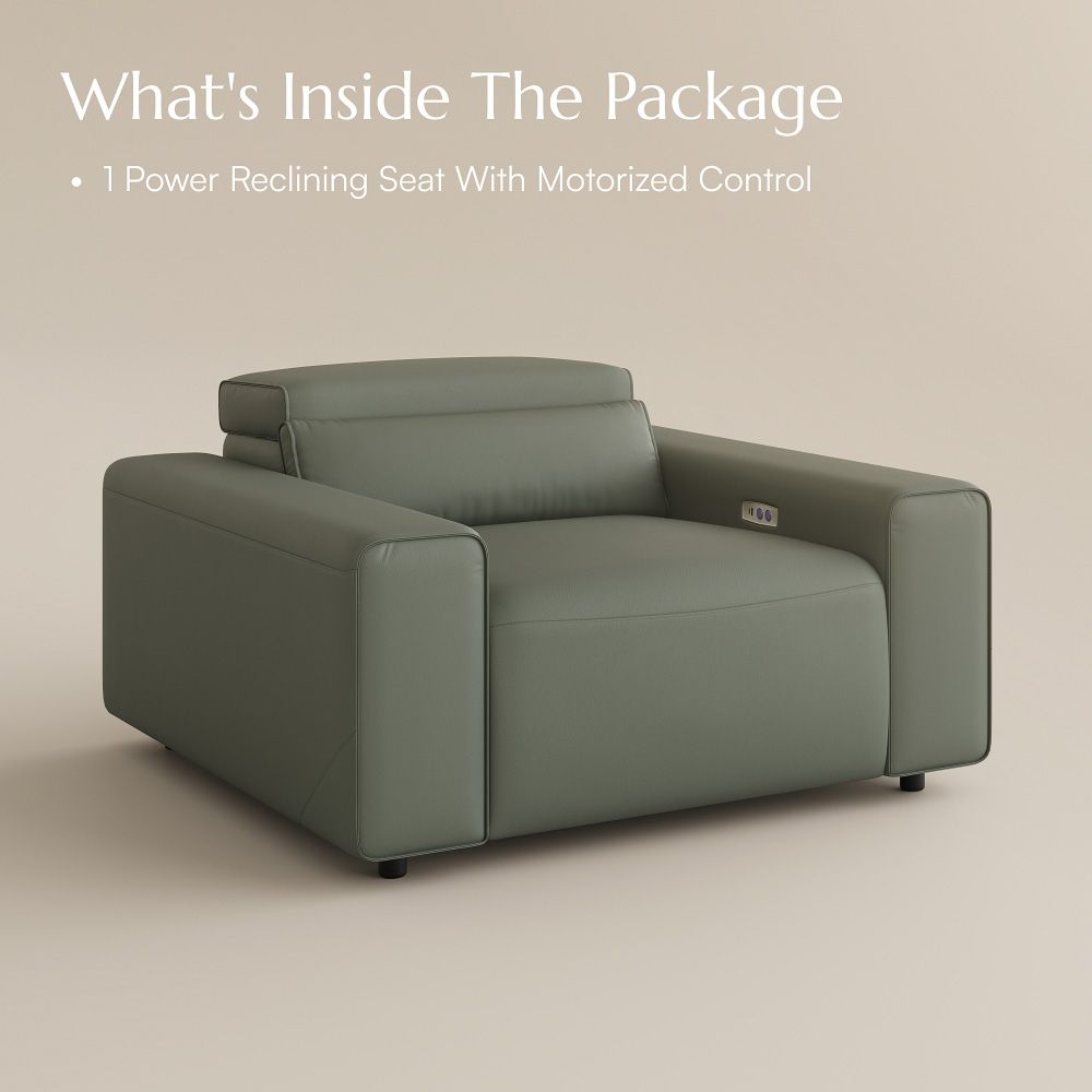 Modern Dark Green Eco-friendly Microfiber Leather Smart Furniture