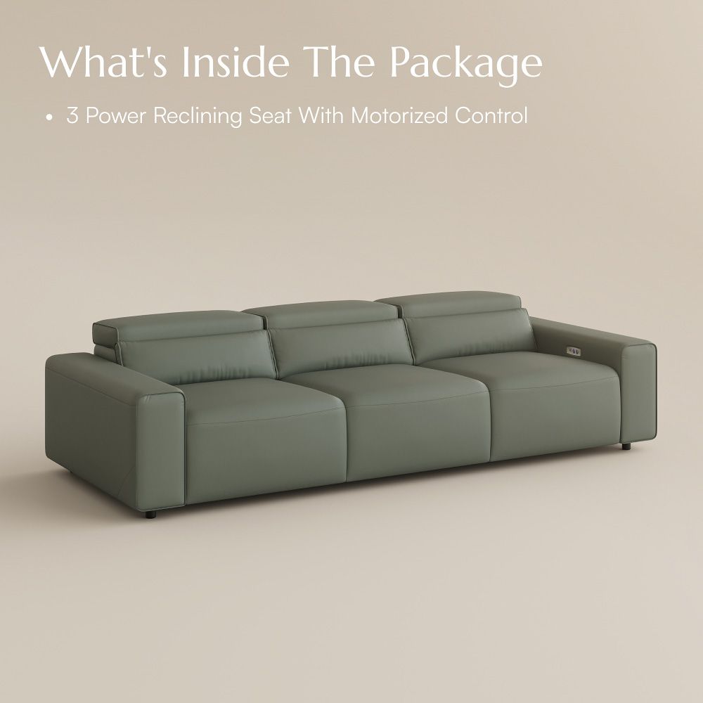 Eco Leather Dark Green Eco-friendly Microfiber Leather Modular Sofas
