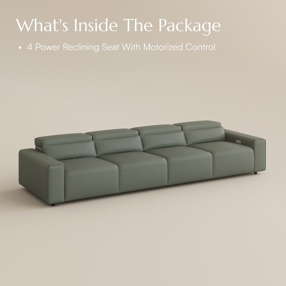 Modern Dark Green Eco-friendly Microfiber Leather Modular Sofas