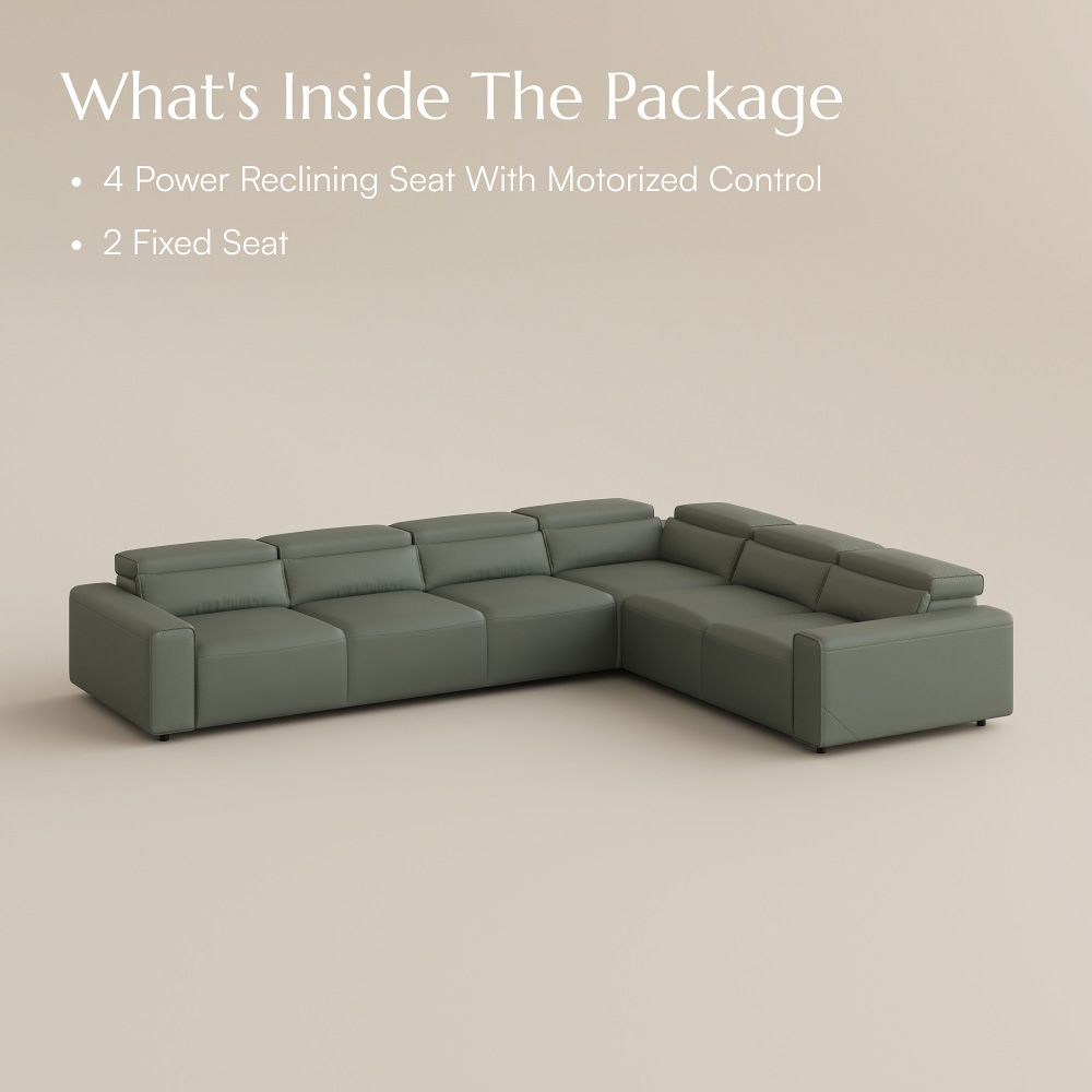 Modern Dark Green Eco-friendly Microfiber Leather Smart Furniture