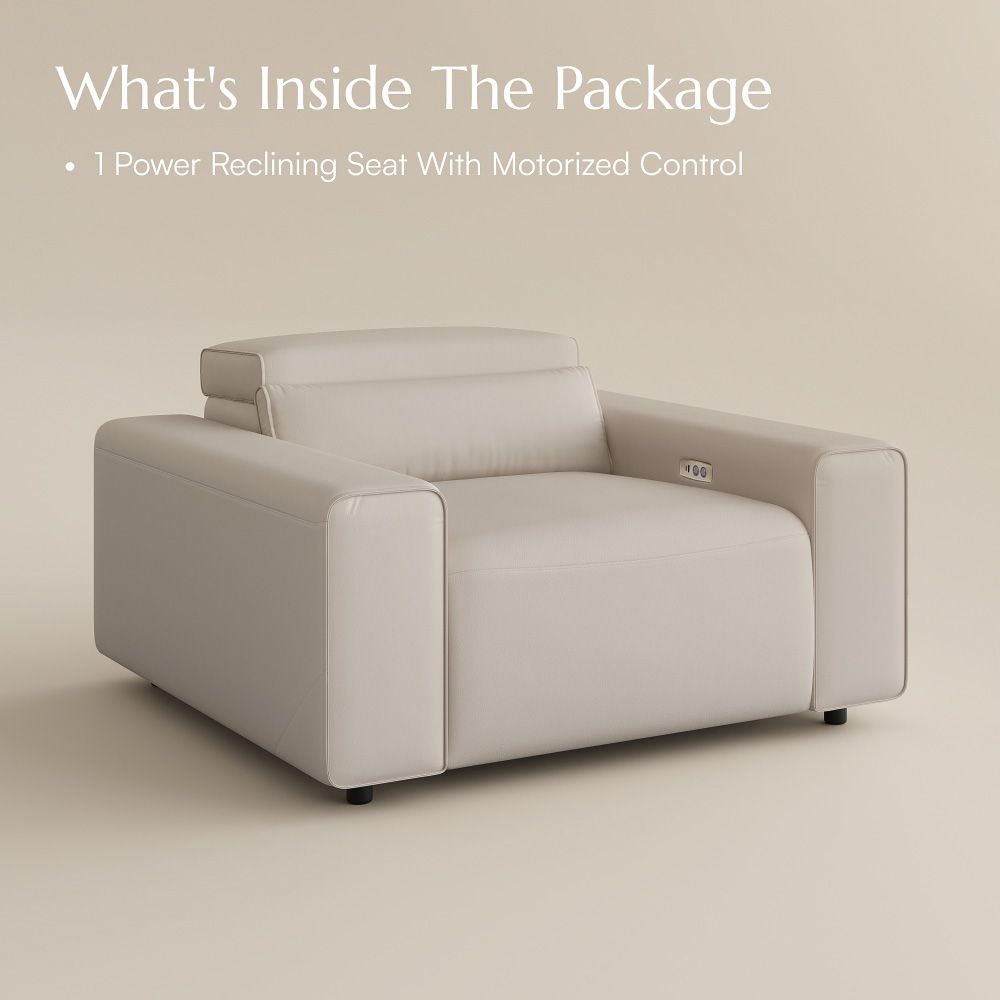 Living Room Beige Eco-friendly Microfiber Leather Smart Furniture