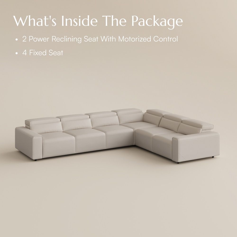 Modular Beige Eco-friendly Microfiber Leather Modular Sofas