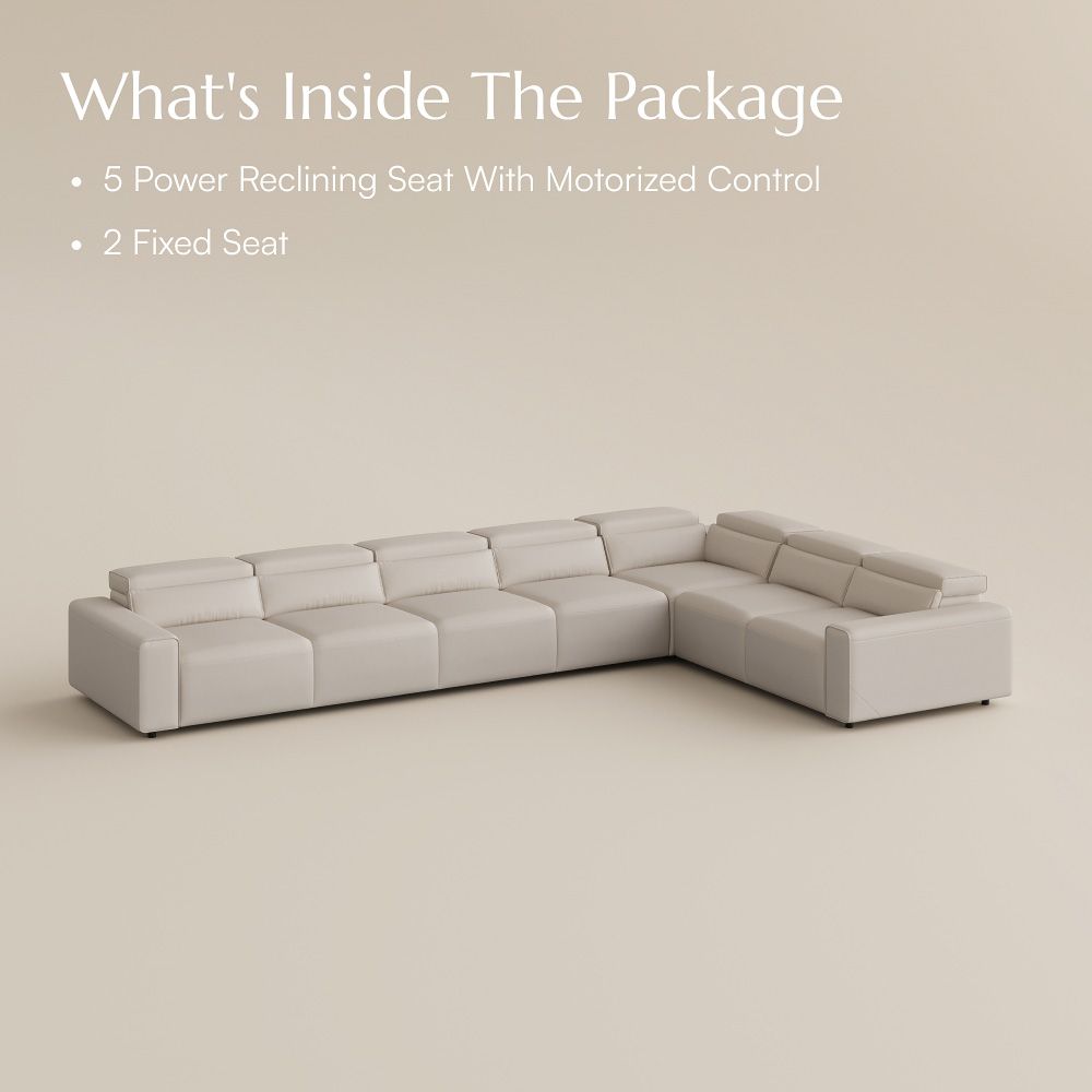 Living Room Beige Eco-friendly Microfiber Leather Smart Furniture