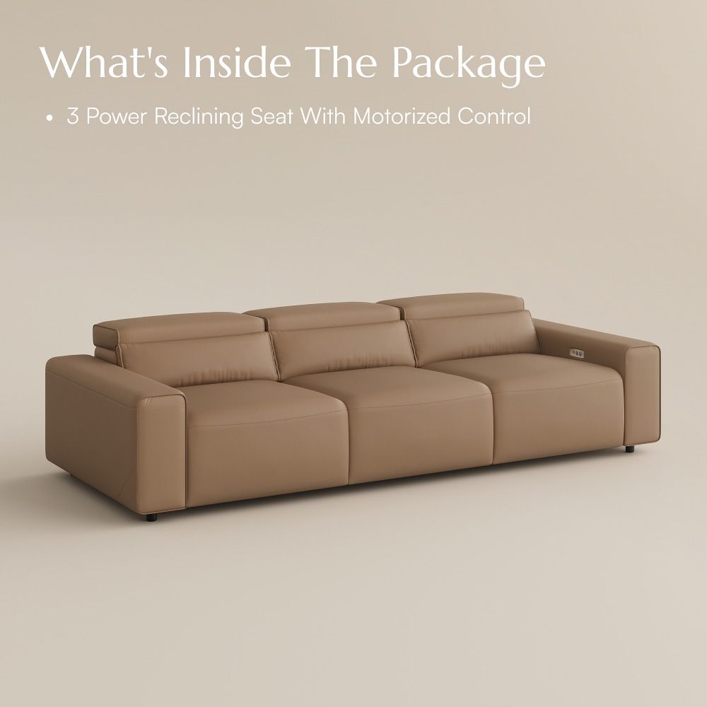 Medium Khaki Eco-friendly Microfiber Leather Modular Sofas