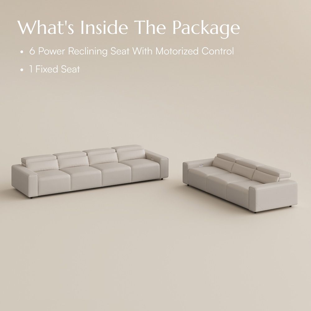 Living Room Beige Eco-friendly Microfiber Leather Smart Furniture