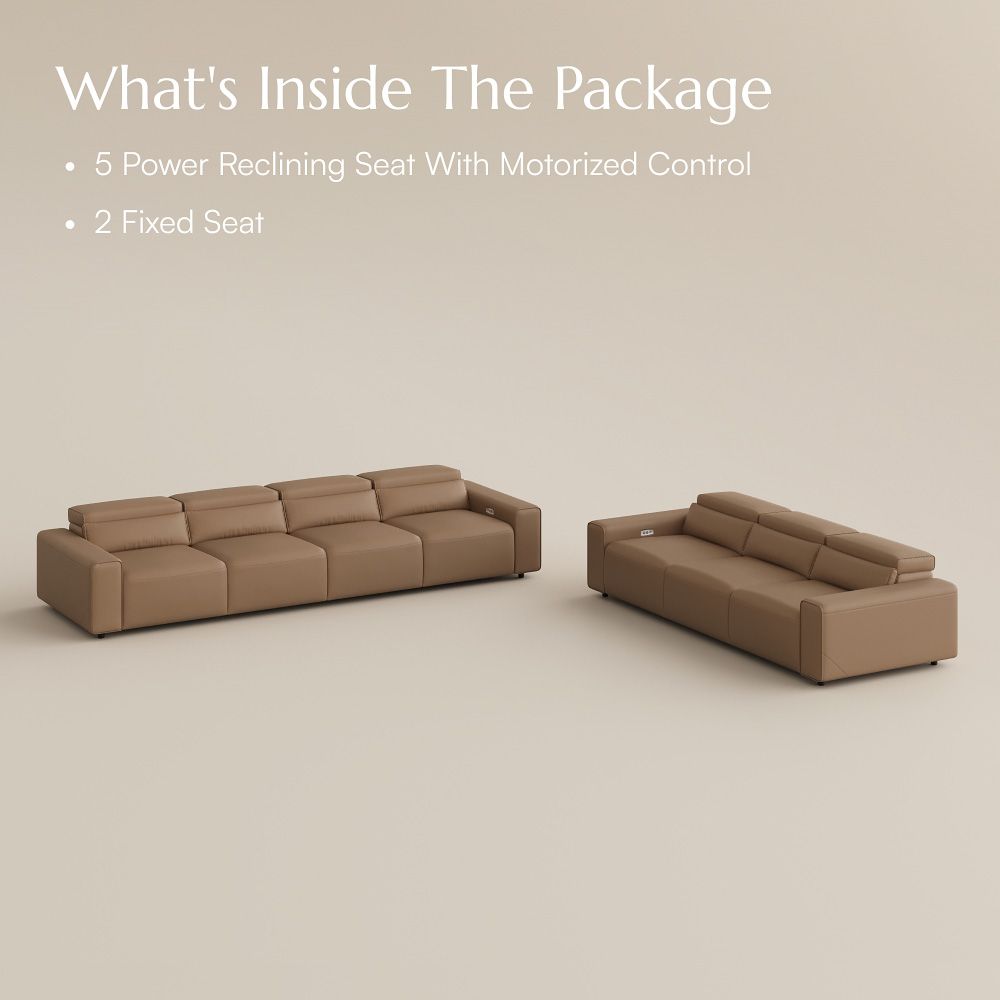 Square Armrest Khaki Eco-friendly Microfiber Leather Smart Furniture