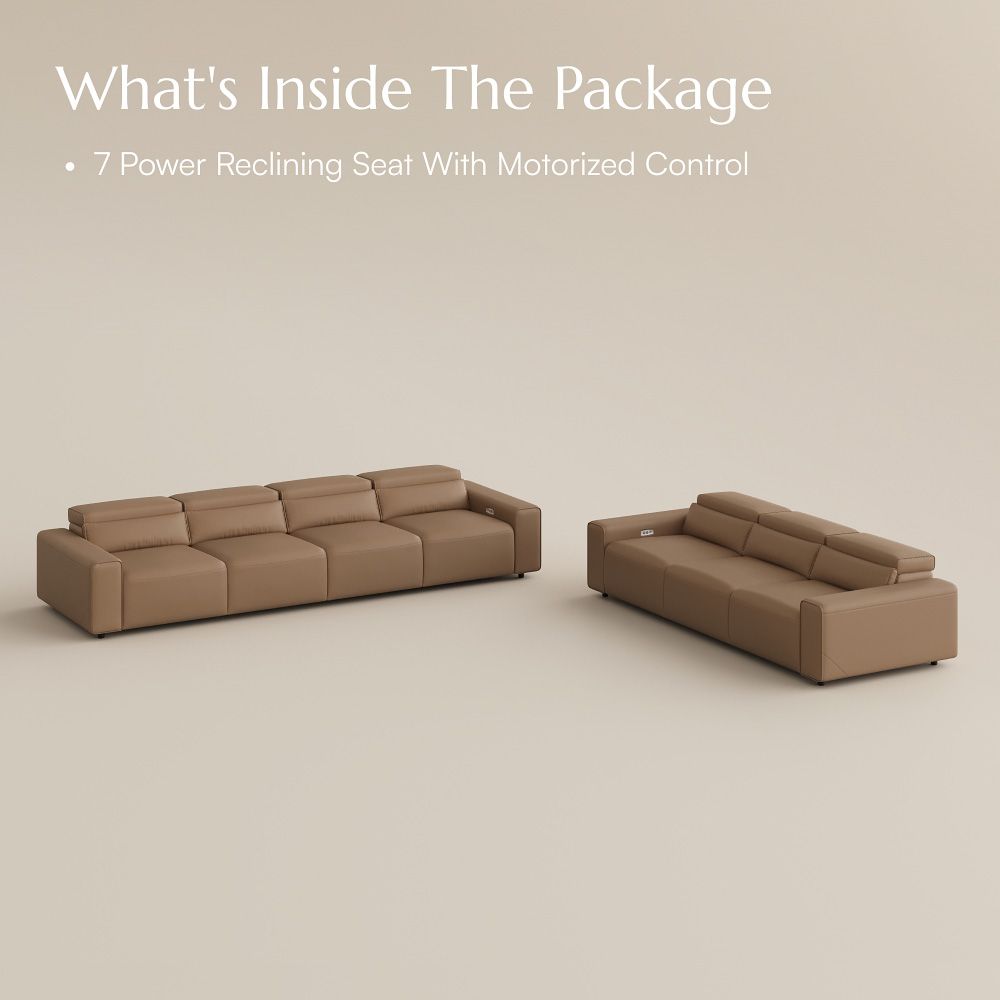 Square Armrest Khaki Eco-friendly Microfiber Leather Smart Furniture