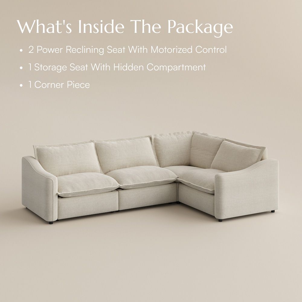 2-3 Seater Beige Velvet Modular Sofas