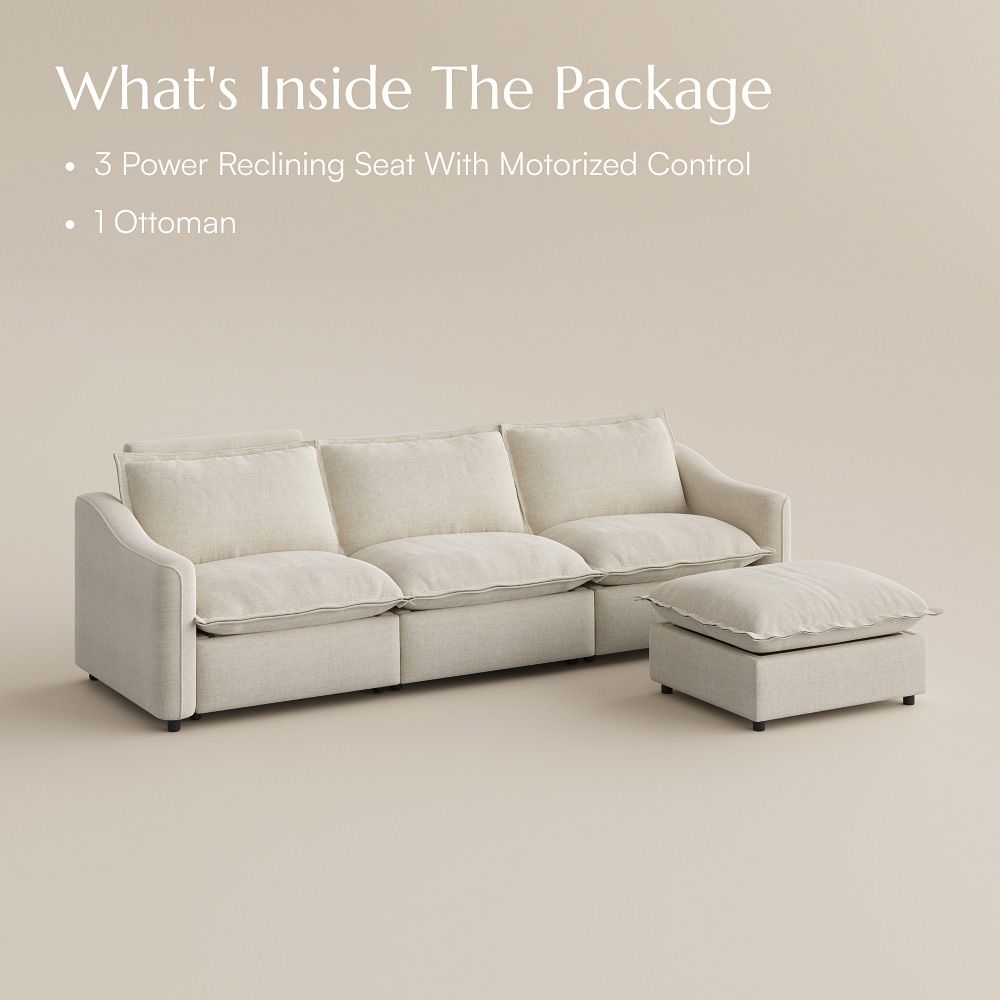 Apartment Beige Velvet Modular Sofas