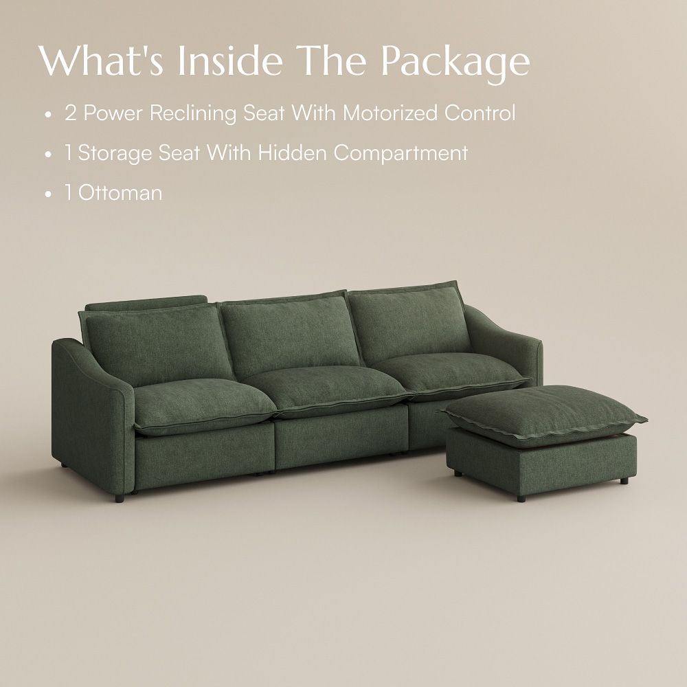 Cozy Green Velvet Modular Sofas