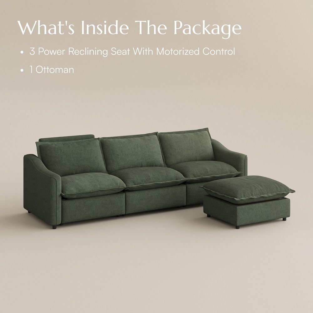 Adjustable Green Velvet Modular Sofas
