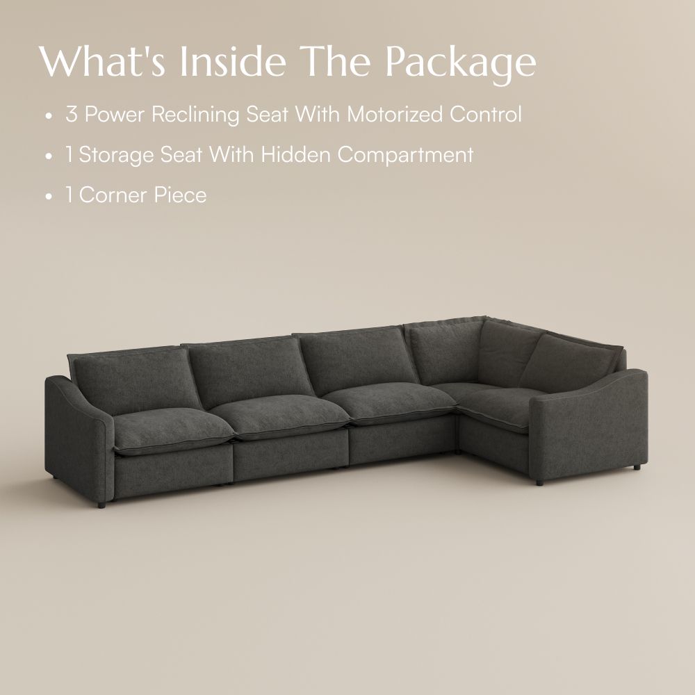 Gray Velvet Modular Sofas