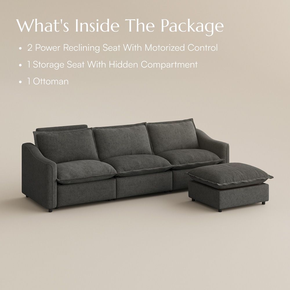 Modern Luxury Gray Velvet Modular Sofas