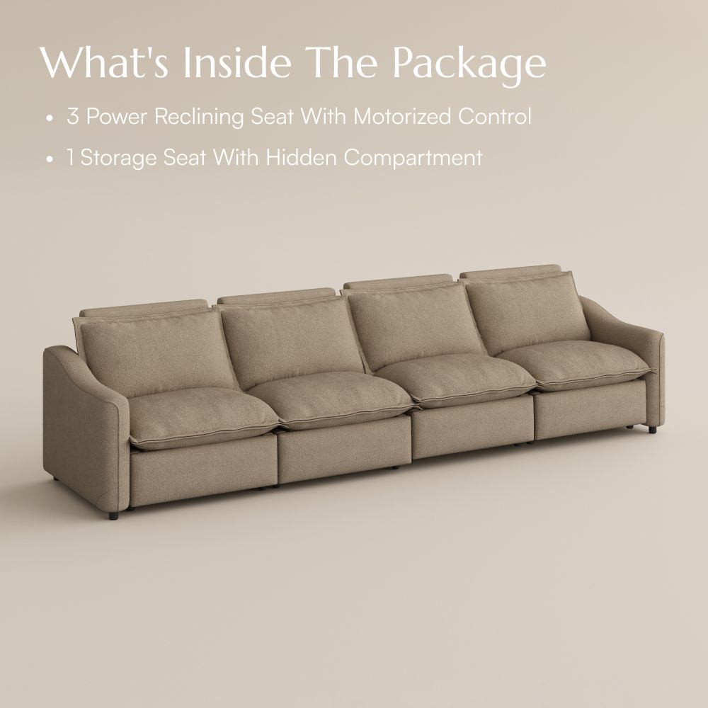 Cozy Khaki Linen Smart Furniture