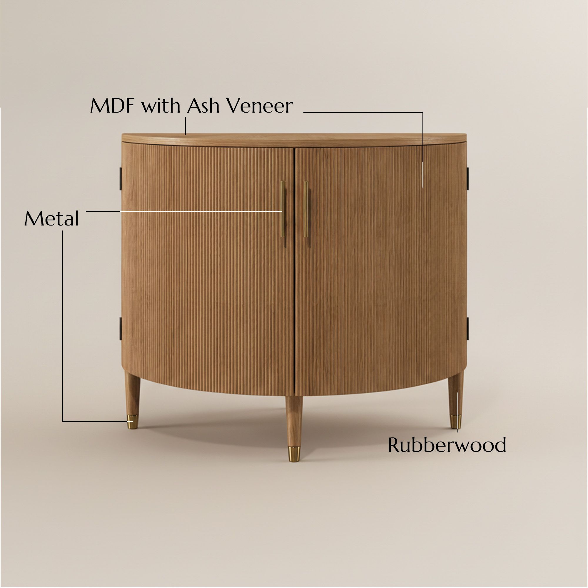 with Storage Light Walnut MDF & Solid Wood Storage Cabinets