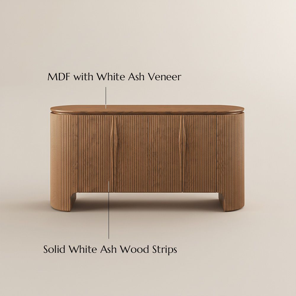 with Storage Walnut Color MDF Cabinets & Chests