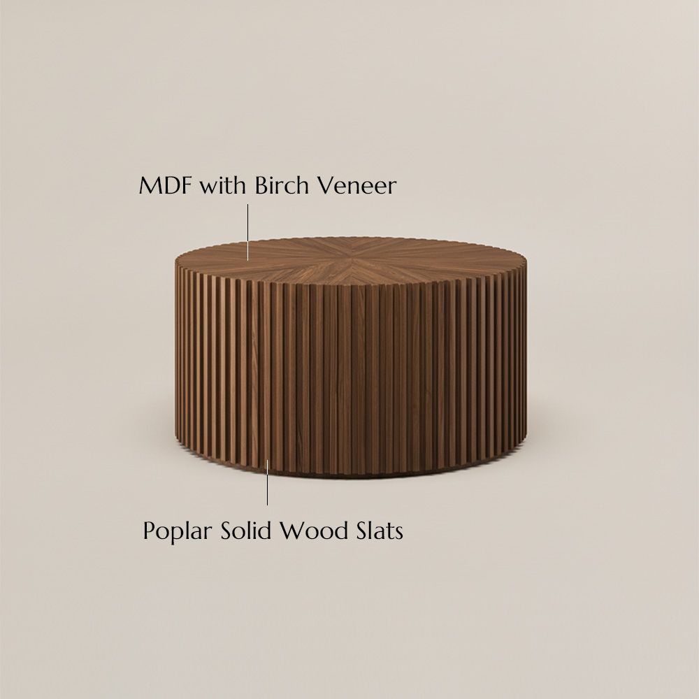 Brown Walnut Color MDF Coffee Tables