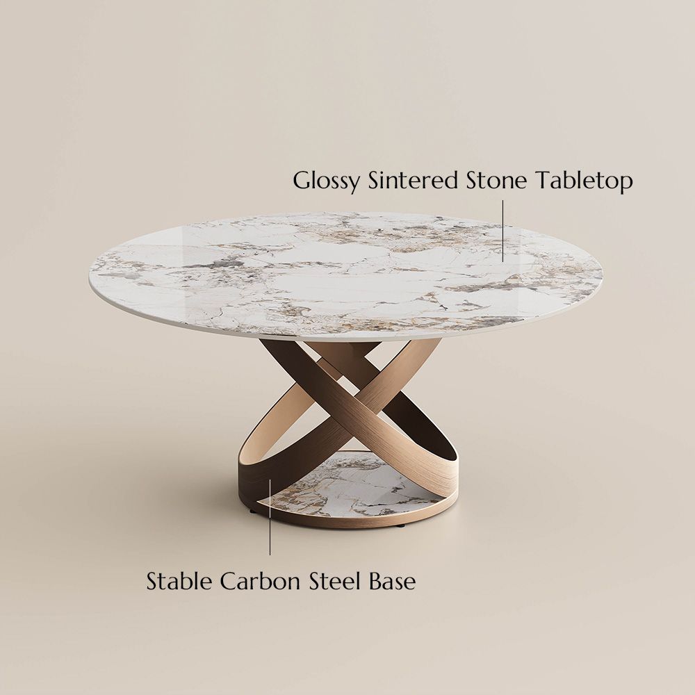 Glossy Sintered Stone Pandora Glossy Sintered Stone Dining Tables