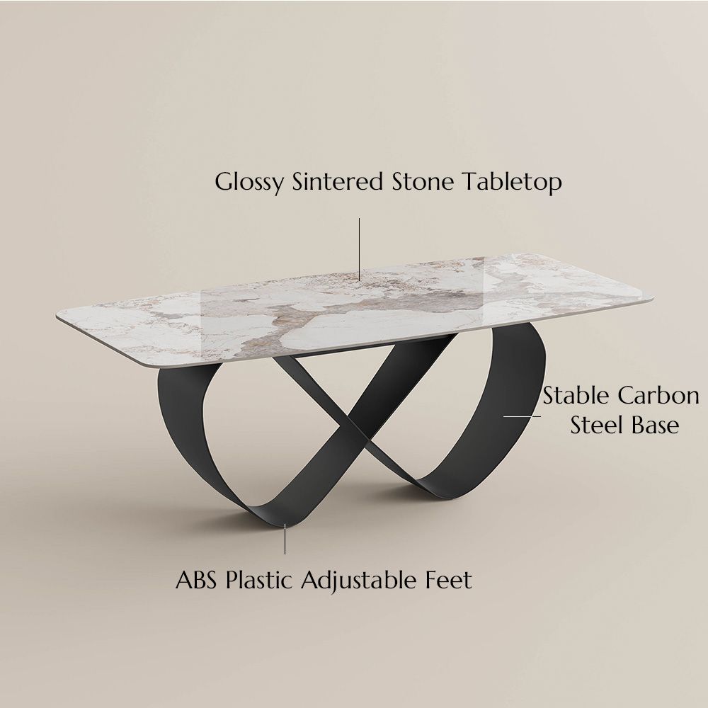 Black Pandora Sintered Stone Dining Tables