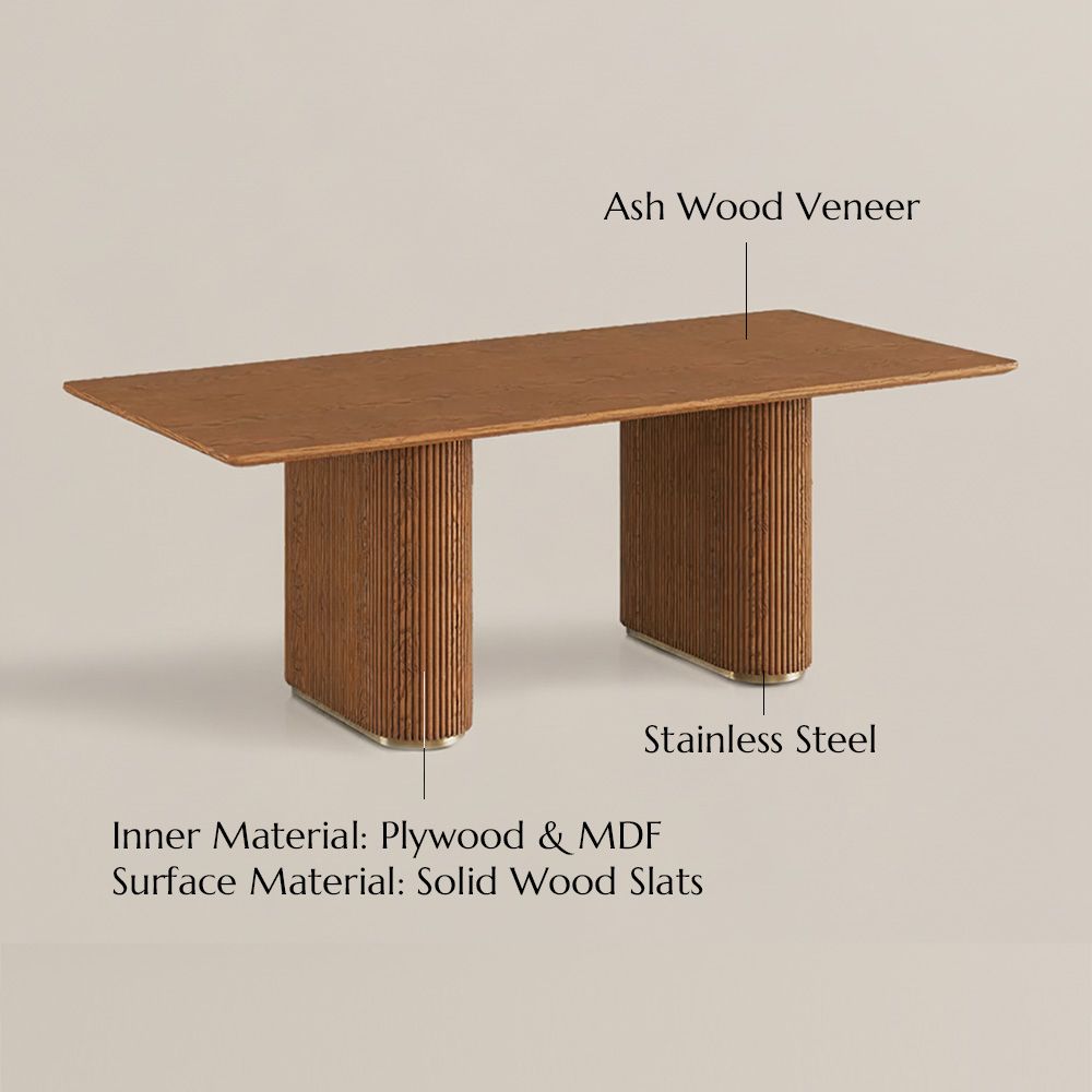 Living Spaces Walnut Color MDF Dining Tables