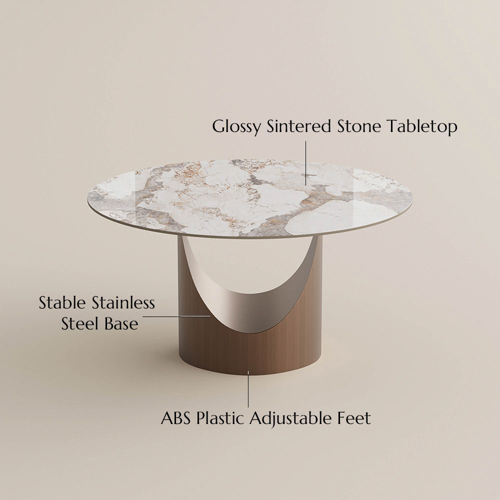 Hobart Pandora Glossy Sintered Stone Dining Tables