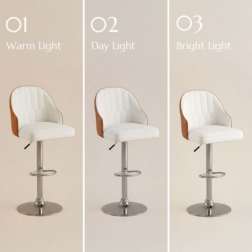 PU Leather Orange PU Leather Bar Stools & Counter Stools