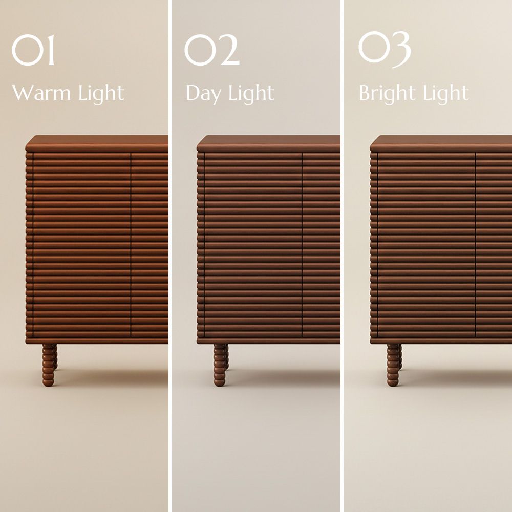 Mid Century Modern Walnut Color MDF Cabinets & Chests